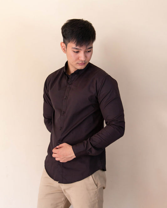 BROWN CASUAL SHIRT - STAVRO