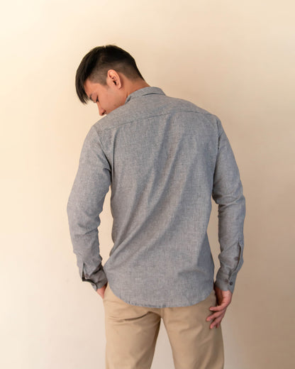 BROWN CHECKERED  CASUAL SHIRT - OXENS