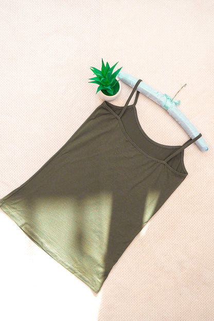MODAL CAMISOLE - CAMY - ARMY GREEN